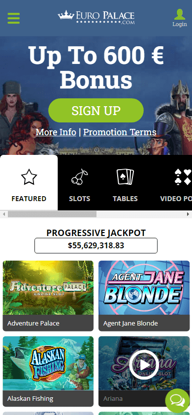 Euro Palace Casino Mobile screenshot